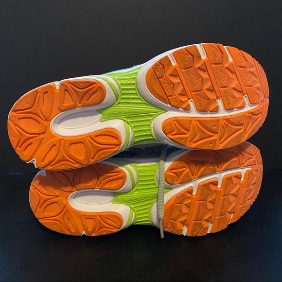 Crossport Men's Athletic Shoes Silver Green New - Picture 4 of 10